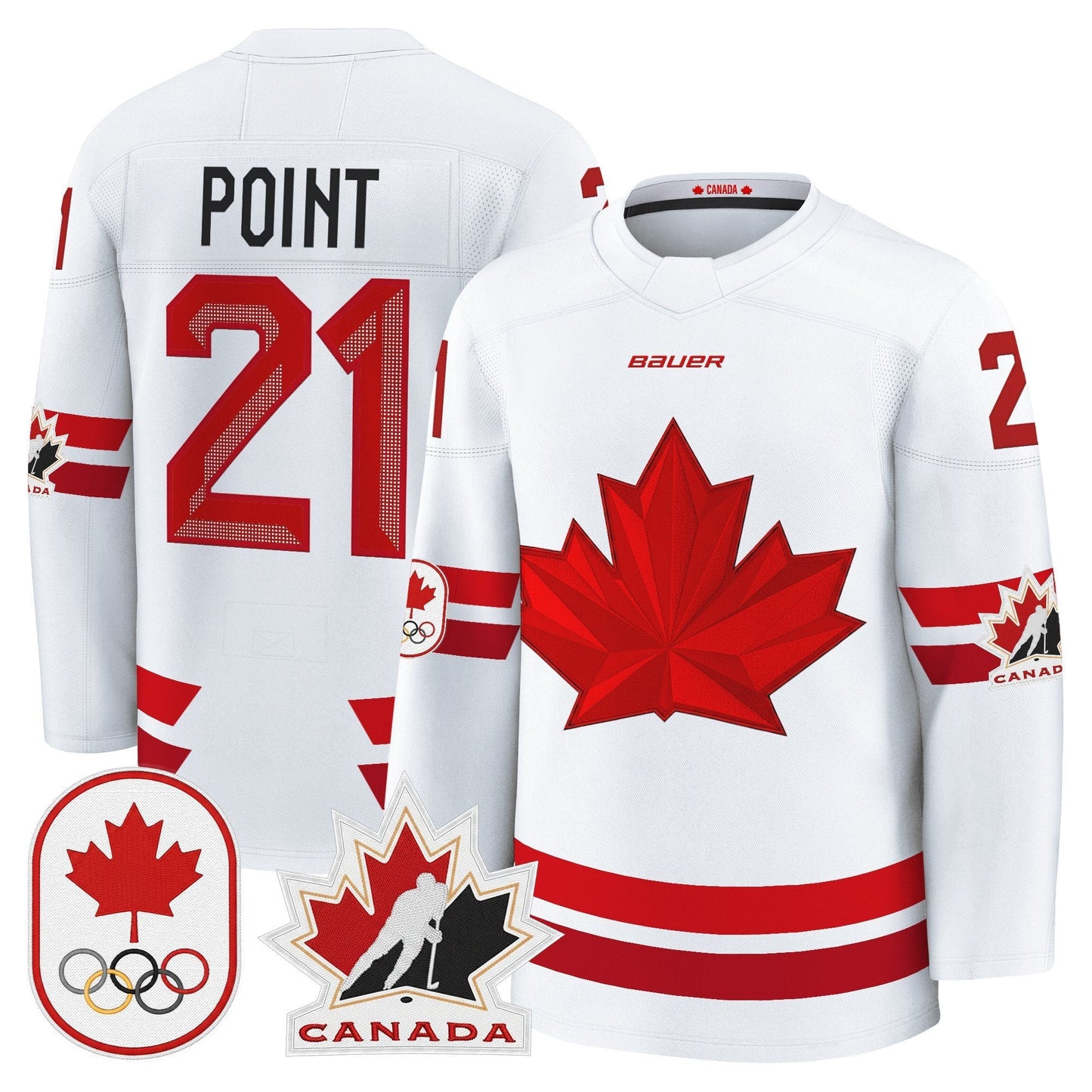 Men's 2026 Canada Olympic Premium Hockey Jersey - All Stitched