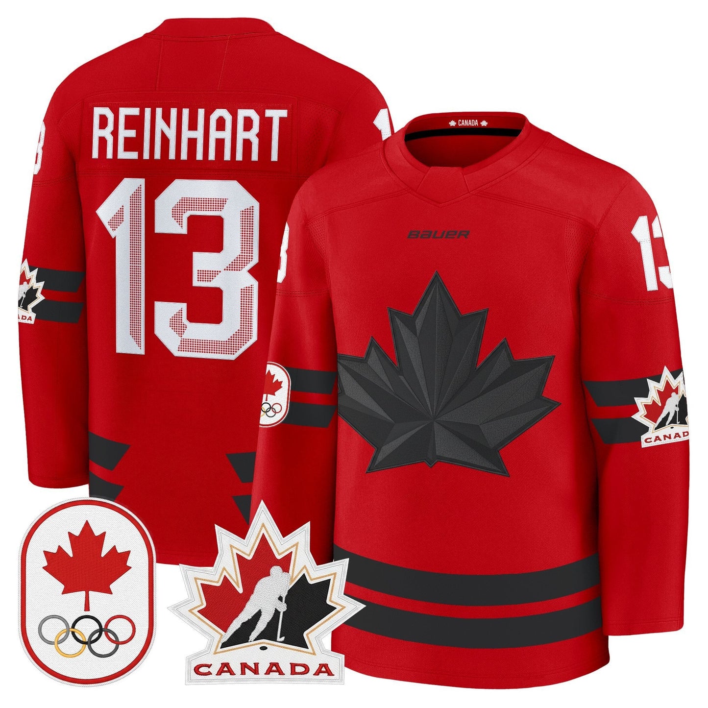 Men's 2026 Canada Olympic Premium Hockey Jersey - All Stitched