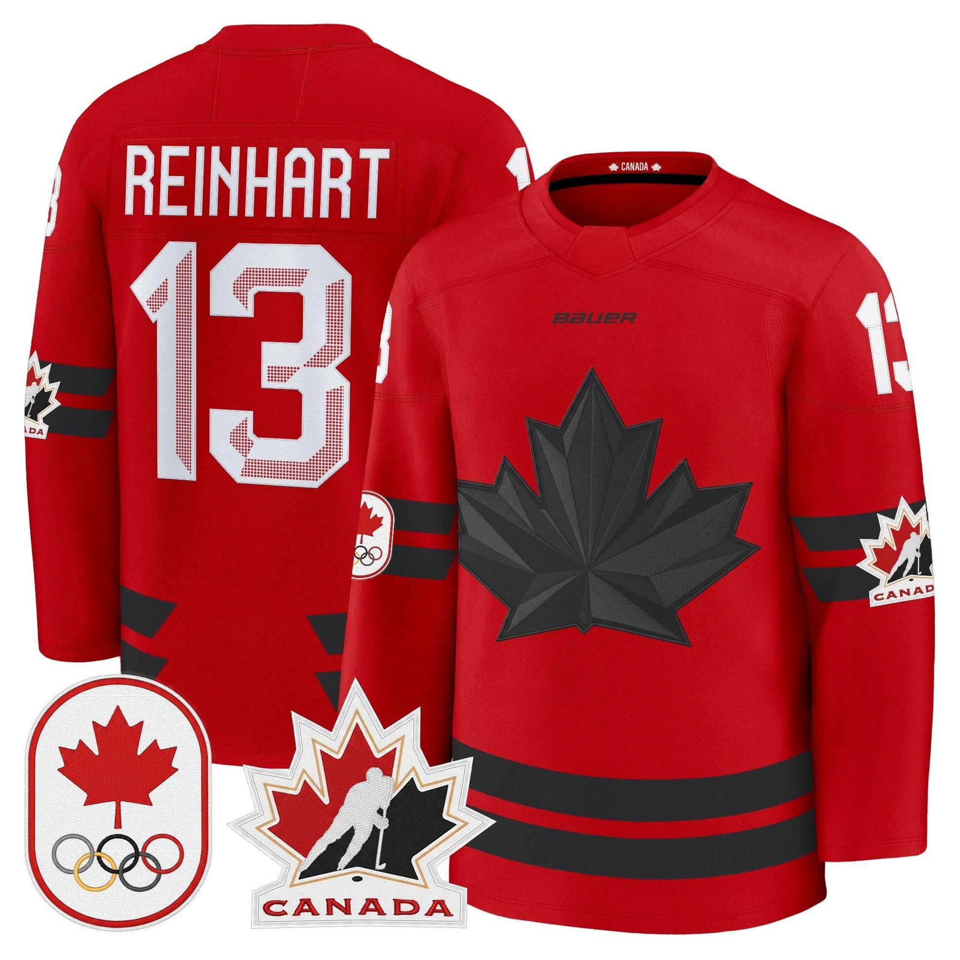 Men's 2026 Canada Olympic Premium Hockey Jersey - All Stitched