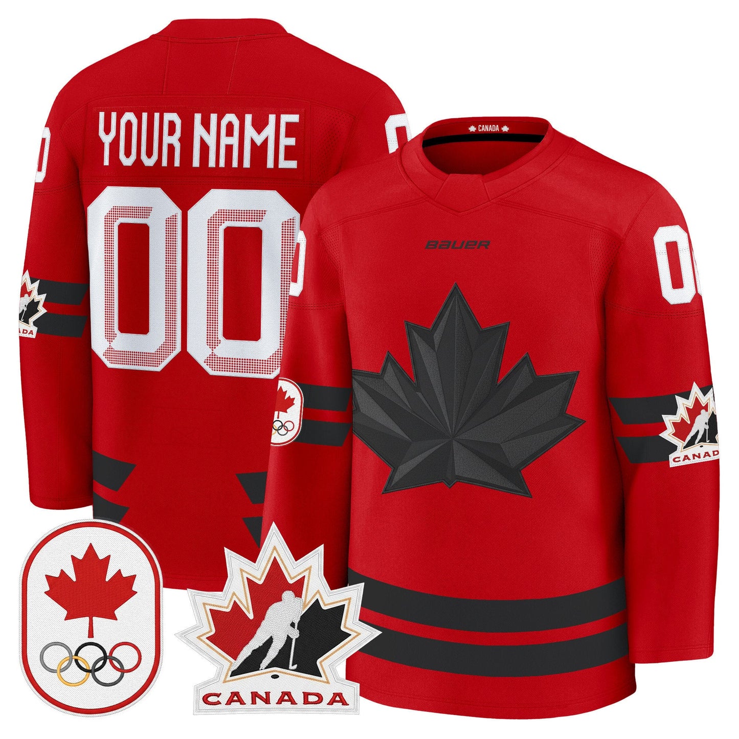 2026 Canada Olympic Premium Custom Hockey Jersey - All Stitched