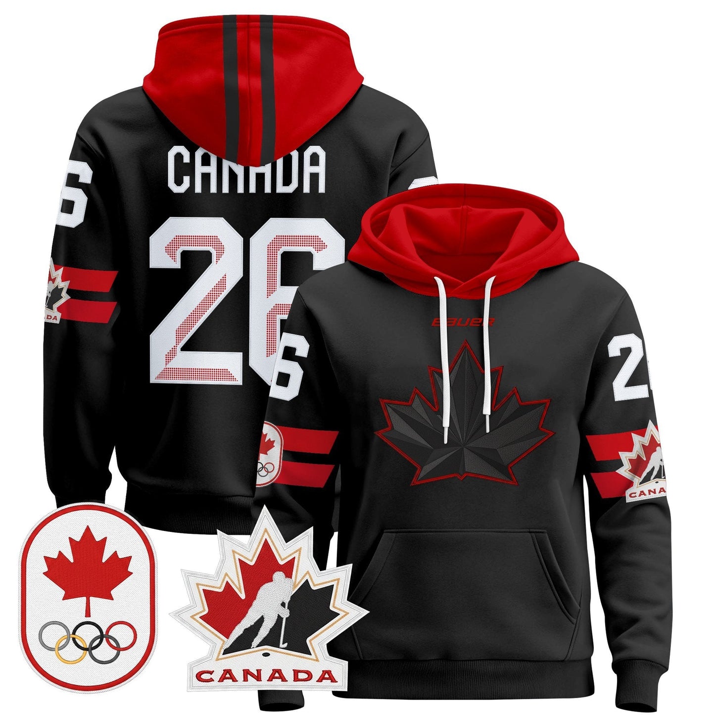 Men's 2026 Canada Olympic Pullover Hoodie - All Stitched