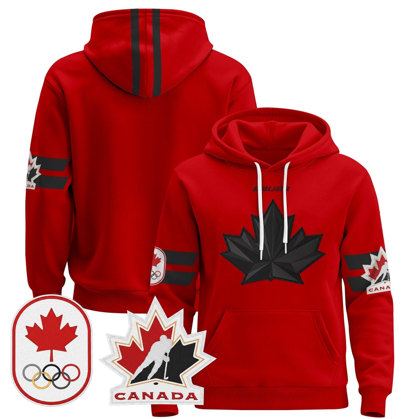 Men's 2026 Canada Olympic Pullover Hoodie - All Stitched