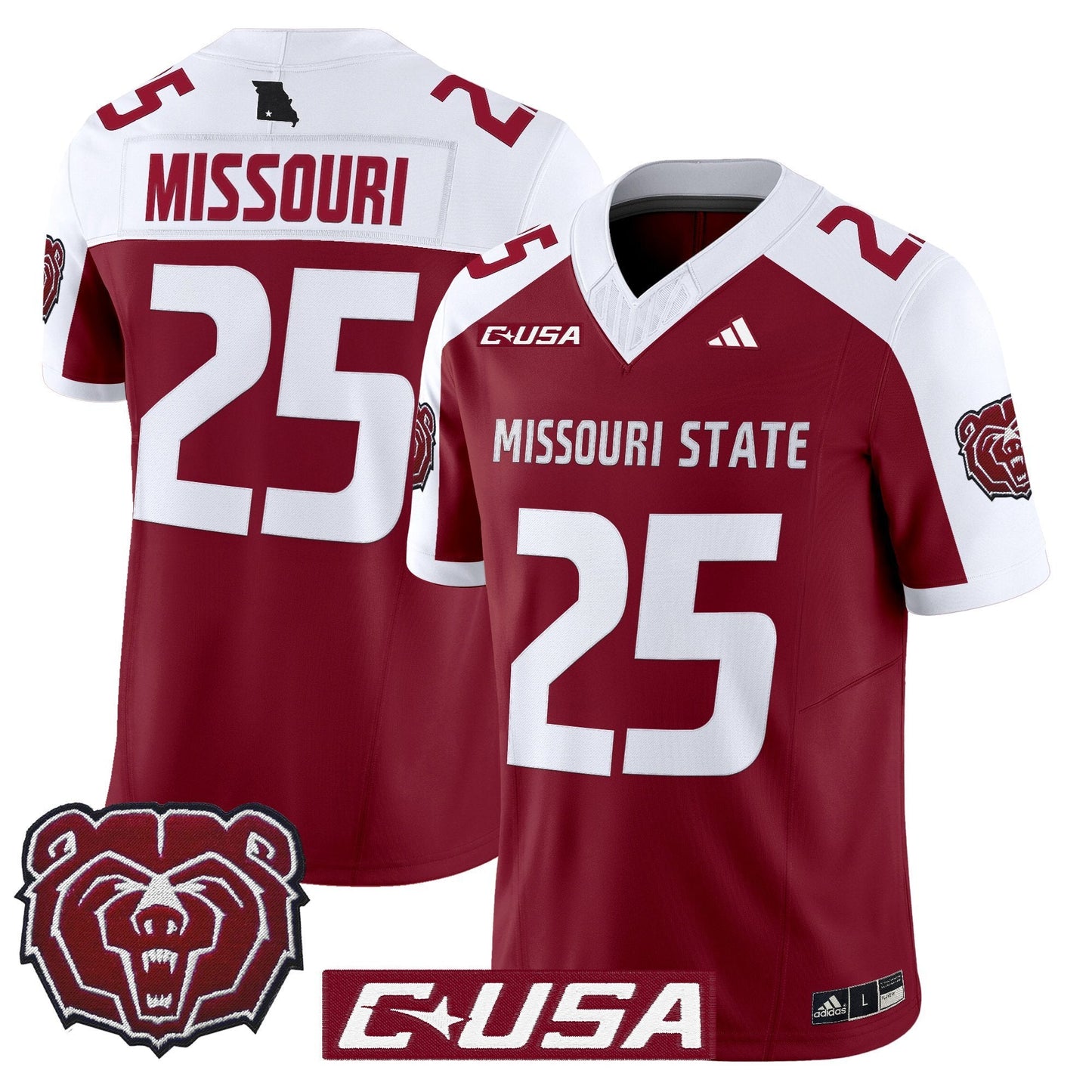 Men's Missouri State Bears 2025 Vapor Limited Jersey - All Stitched