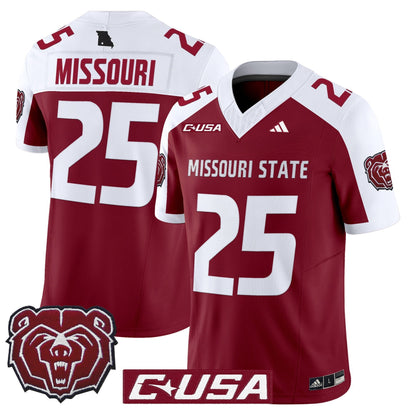 Men's Missouri State Bears 2025 Vapor Limited Jersey - All Stitched