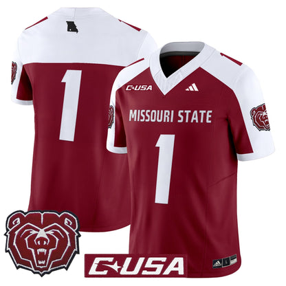 Men's Missouri State Bears 2025 Vapor Limited Jersey - All Stitched
