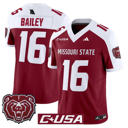 Men's Missouri State Bears 2025 Vapor Limited Jersey - All Stitched