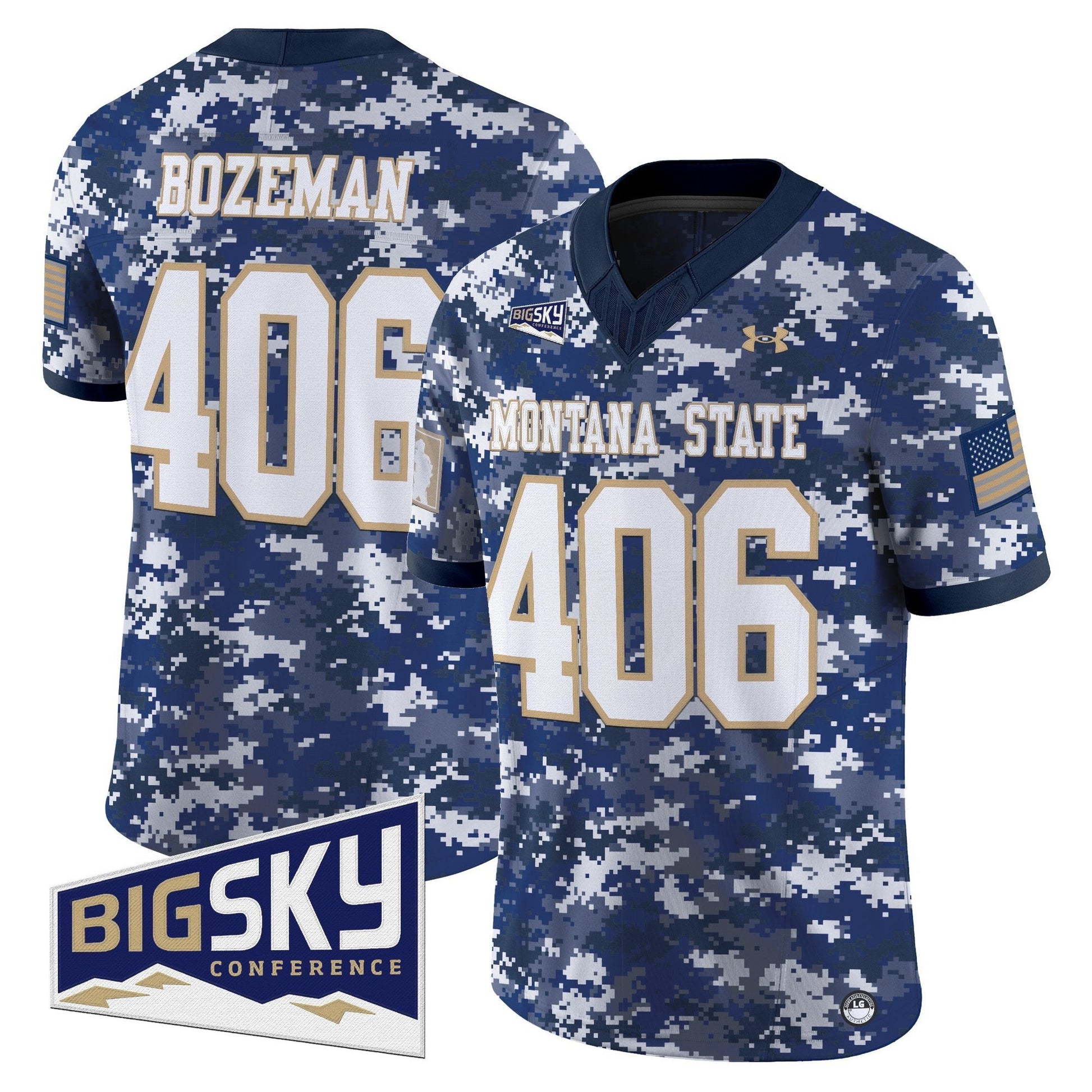 Men's Montana State Bobcats 2025 Vapor Limited Jersey - All Stitched