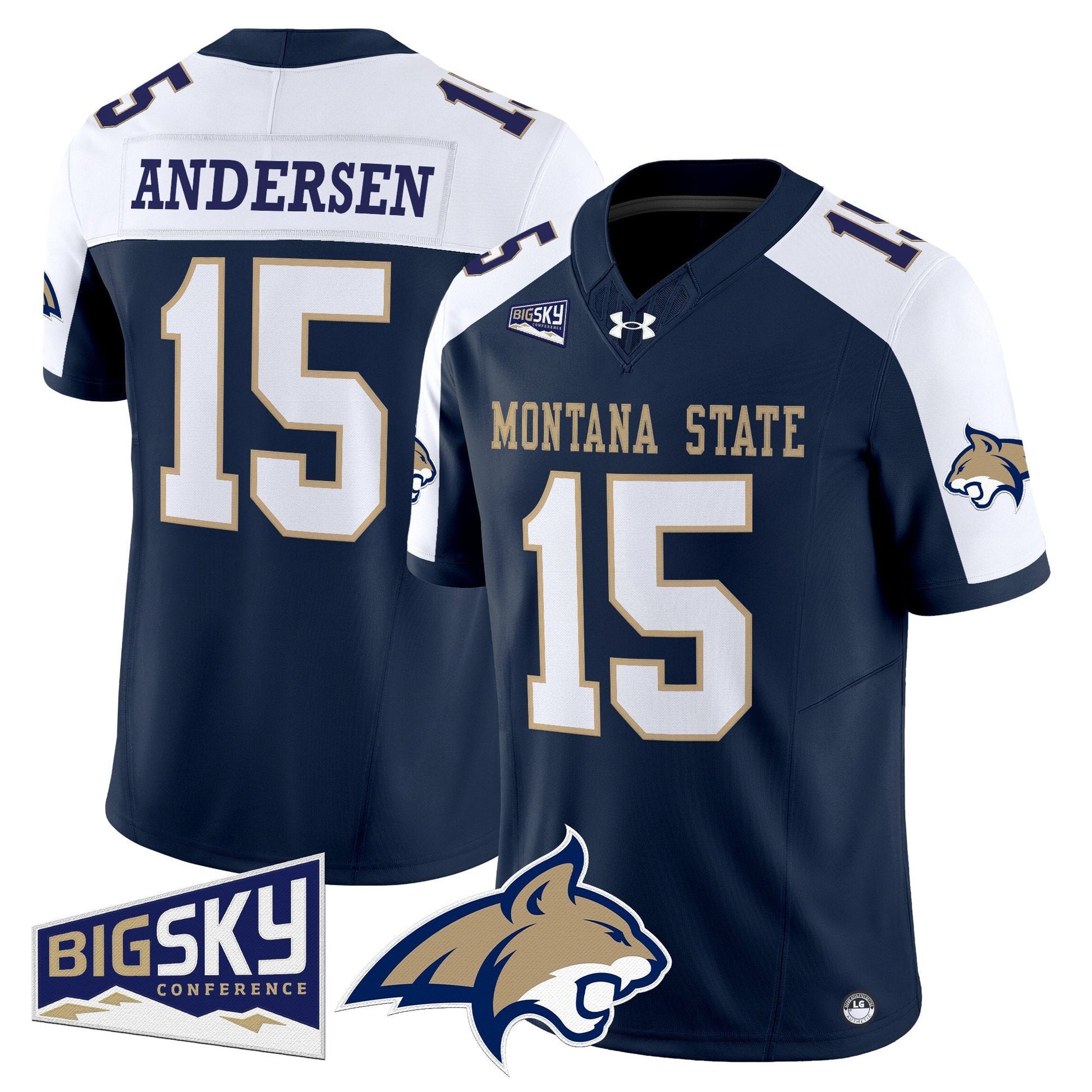 Men's Montana State Bobcats 2025 Vapor Limited Jersey - All Stitched