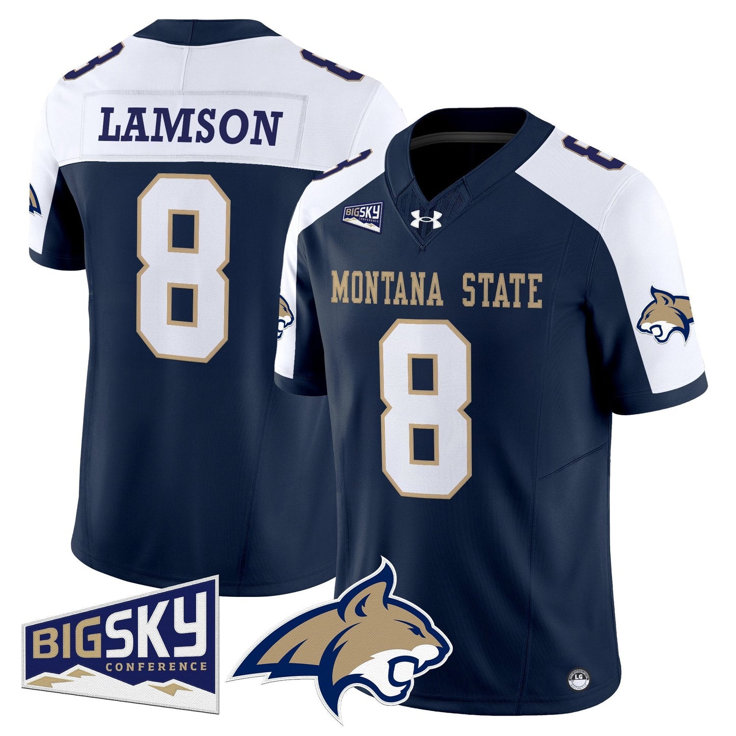 Men's Montana State Bobcats 2025 Vapor Limited Jersey - All Stitched