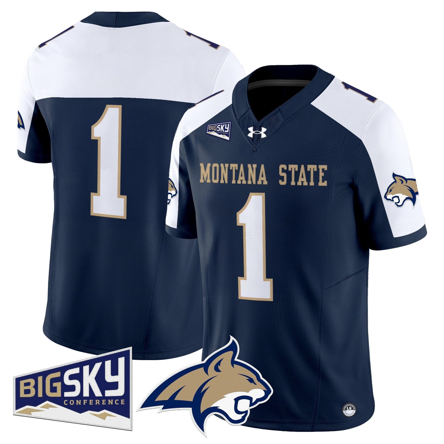 Men's Montana State Bobcats 2025 Vapor Limited Jersey - All Stitched