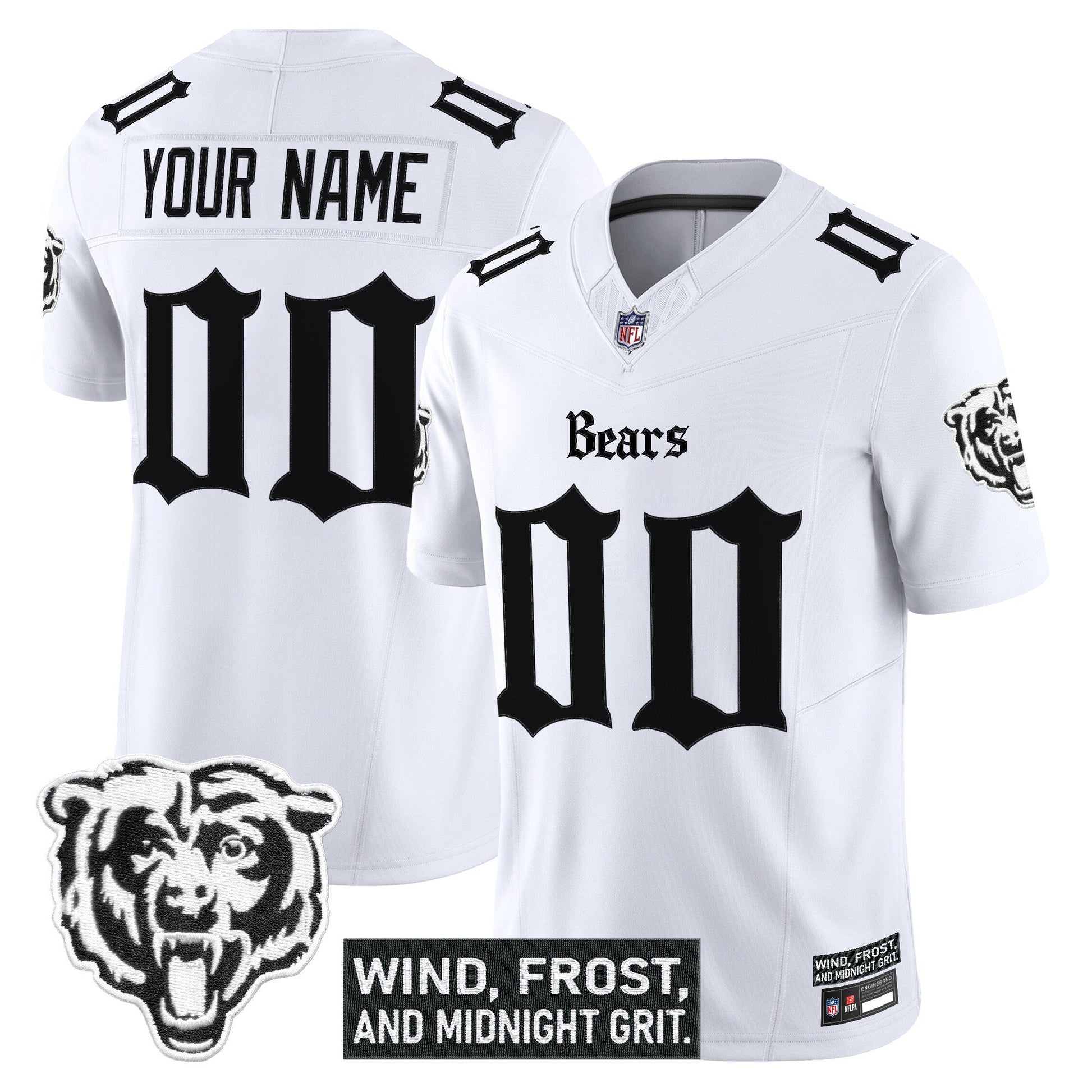Chicago Bears 'Gothic Midway Legacy' Vapor Limited Custom Jersey - All Stitched