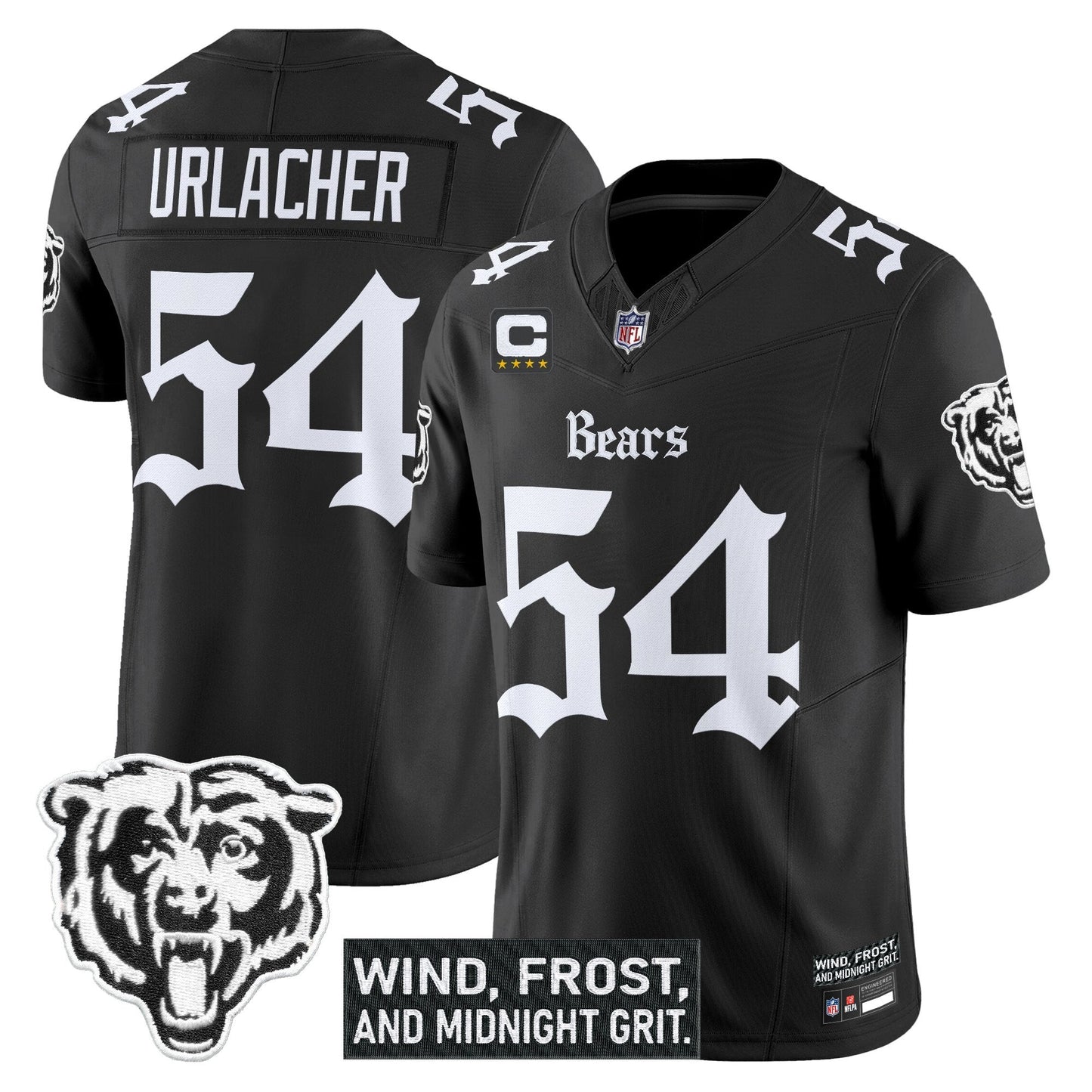 Men's Chicago Bears 'Gothic Midway Legacy' Vapor Limited Jersey - All Stitched