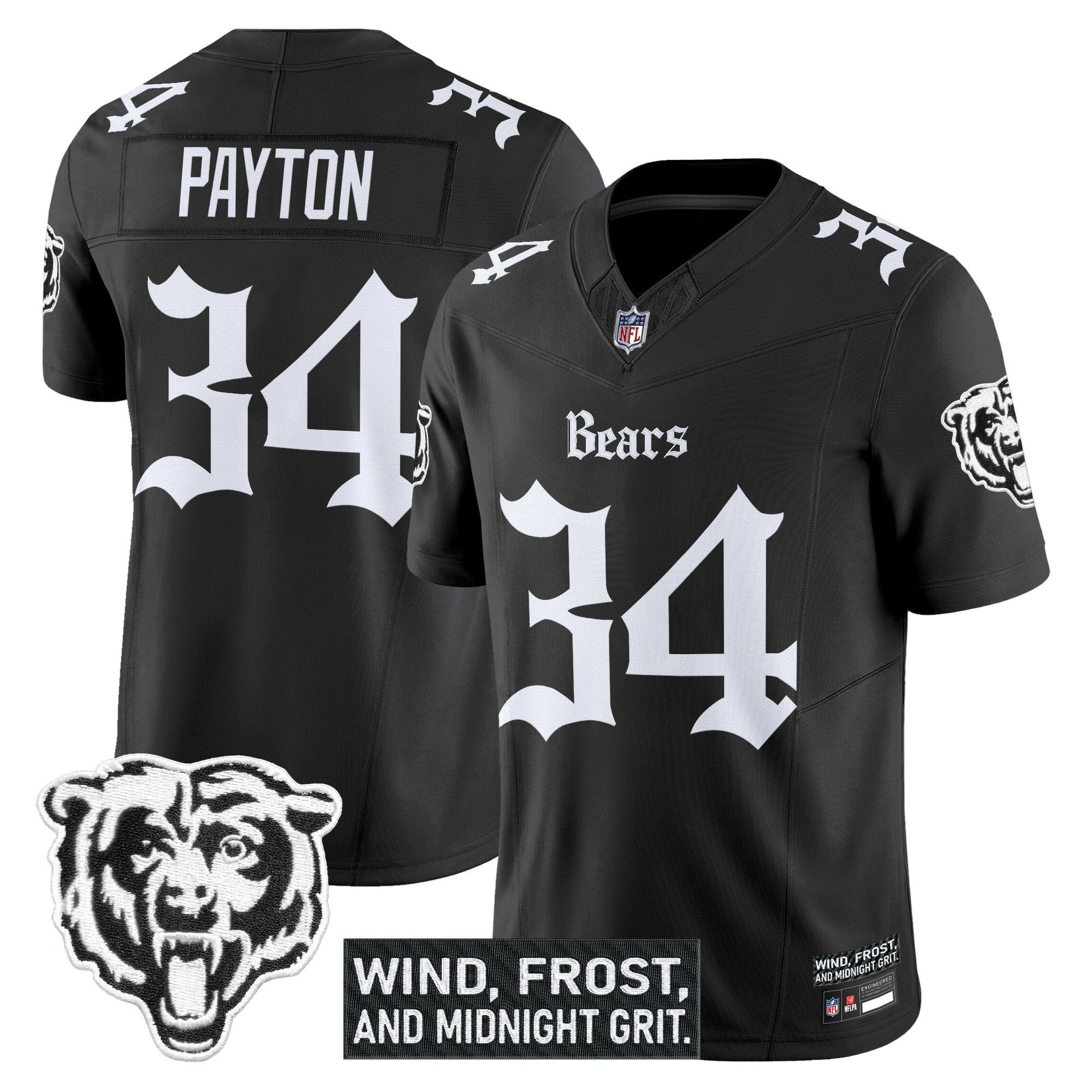 Men's Chicago Bears 'Gothic Midway Legacy' Vapor Limited Jersey - All Stitched