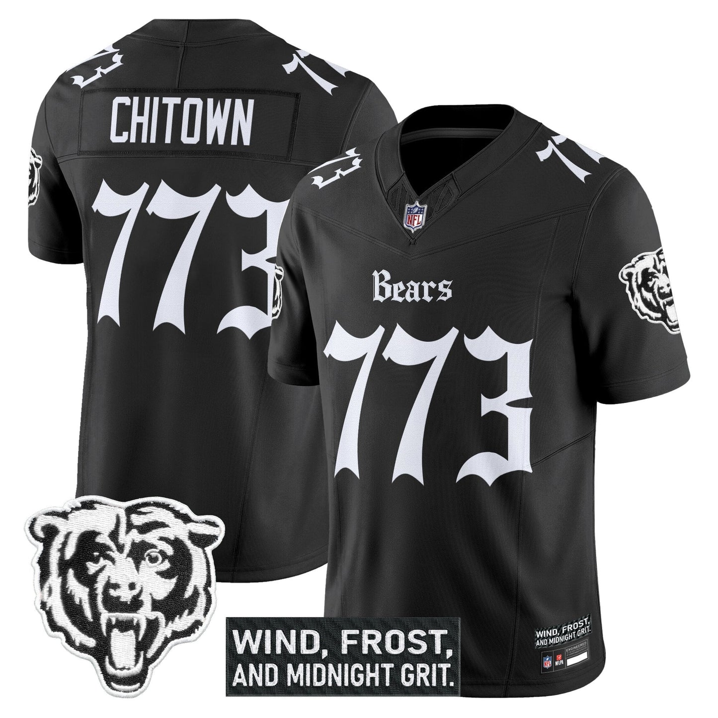 Men's Chicago Bears 'Gothic Midway Legacy' Vapor Limited Jersey - All Stitched