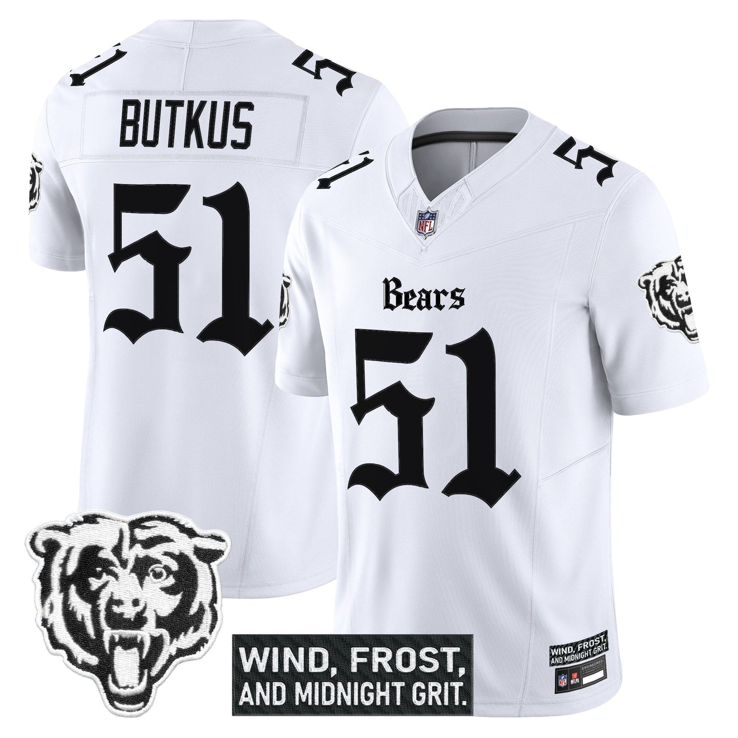 Men's Chicago Bears 'Gothic Midway Legacy' Vapor Limited Jersey - All Stitched