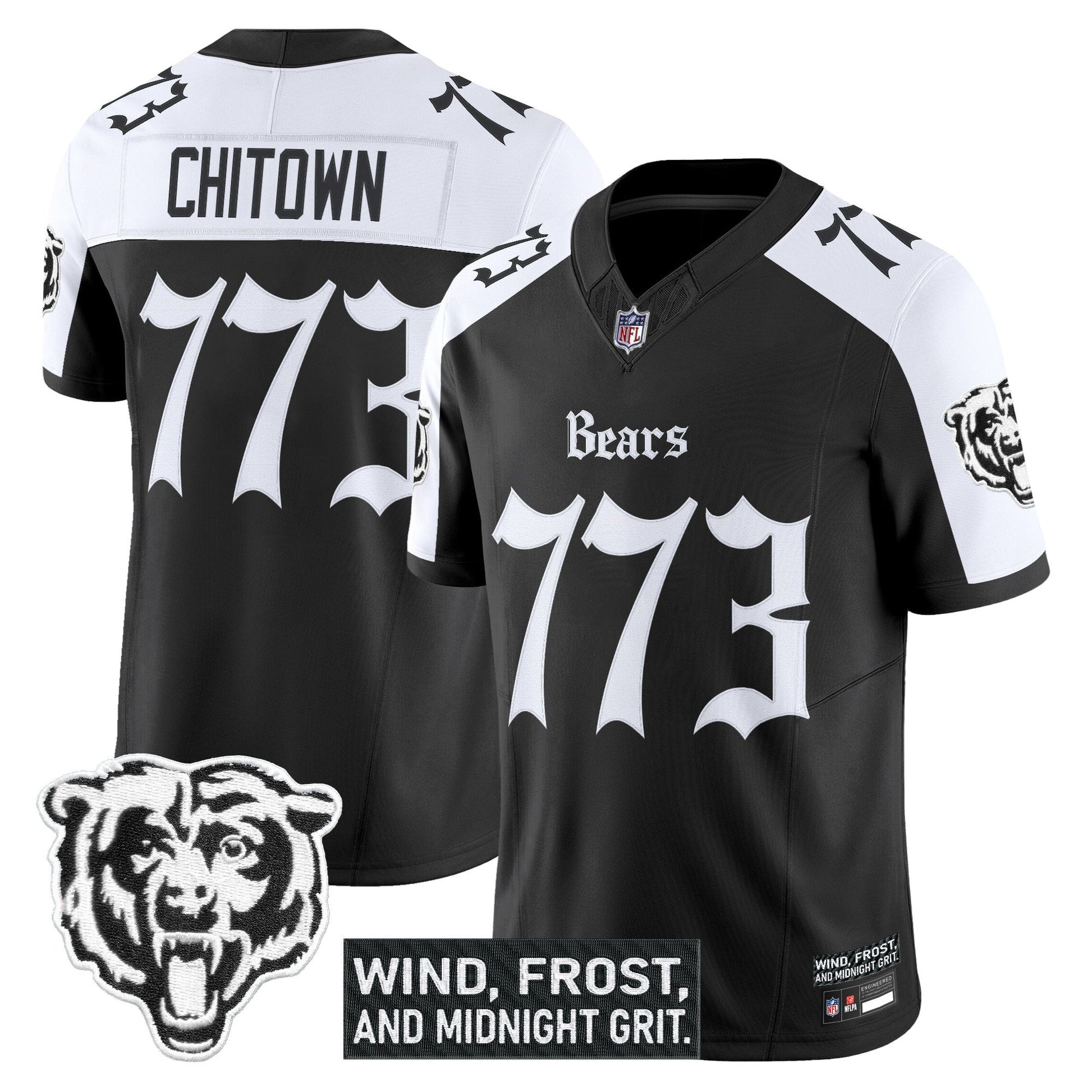 Men's Chicago Bears 'Gothic Midway Legacy' Vapor Limited Jersey - All Stitched