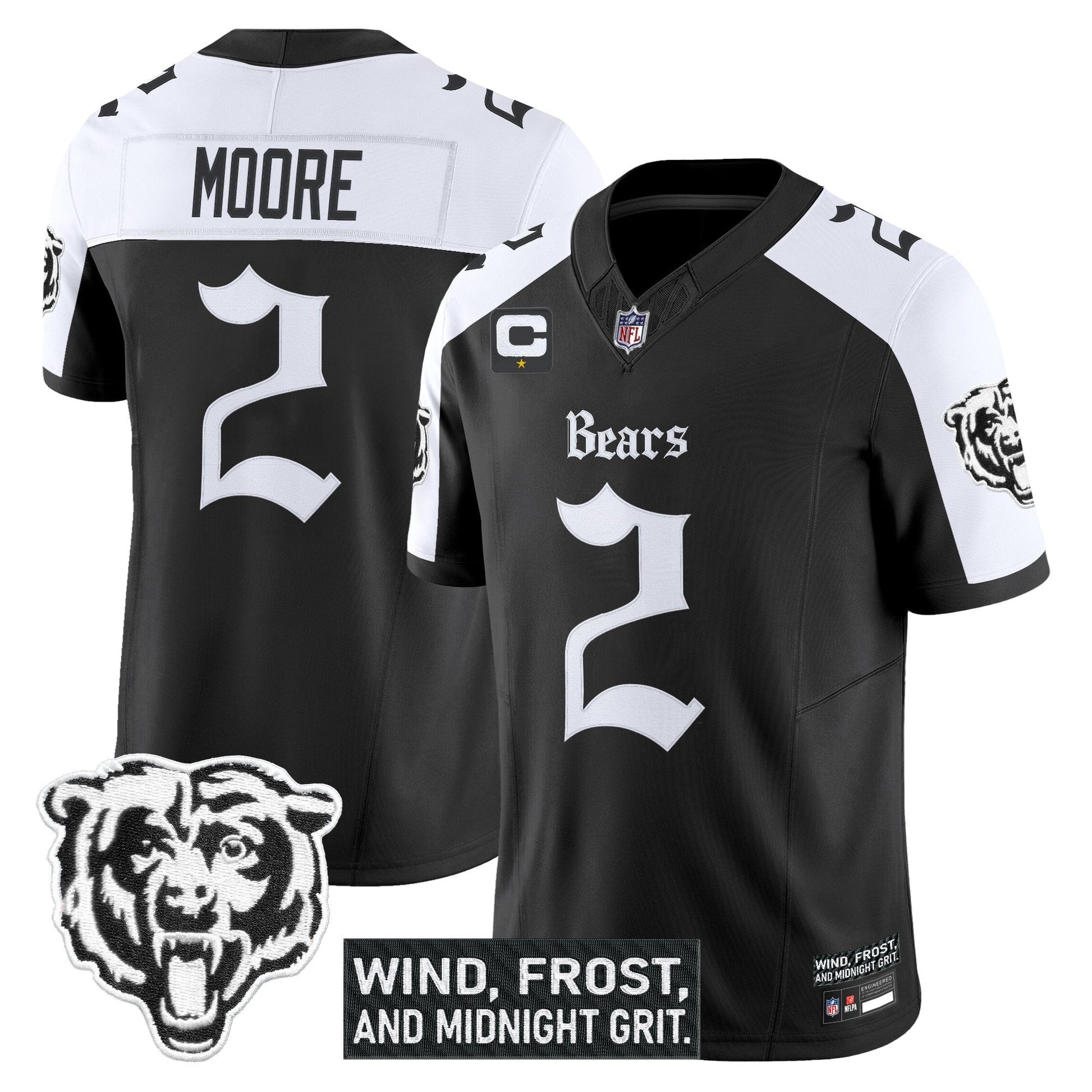 Men's Chicago Bears 'Gothic Midway Legacy' Vapor Limited Jersey - All Stitched