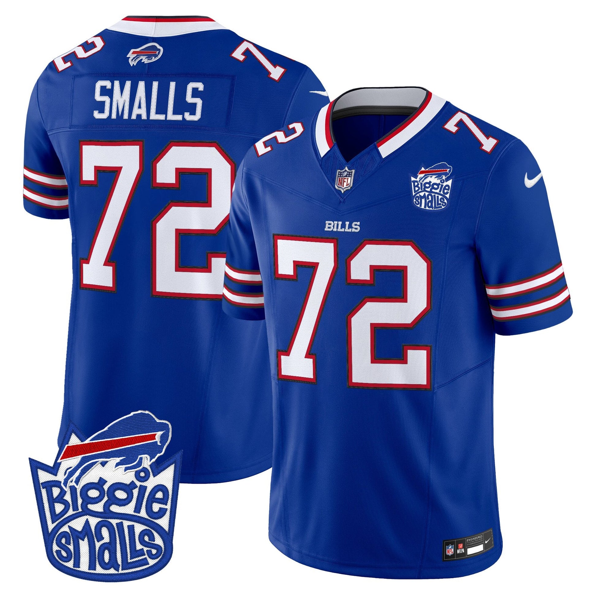 Men's Biggie Smalls × Buffalo Bills Vapor Limited Jersey - All stitched