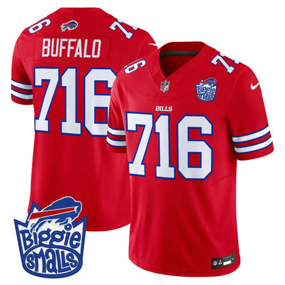 Men's Biggie Smalls × Buffalo Bills Vapor Limited Jersey - All stitched