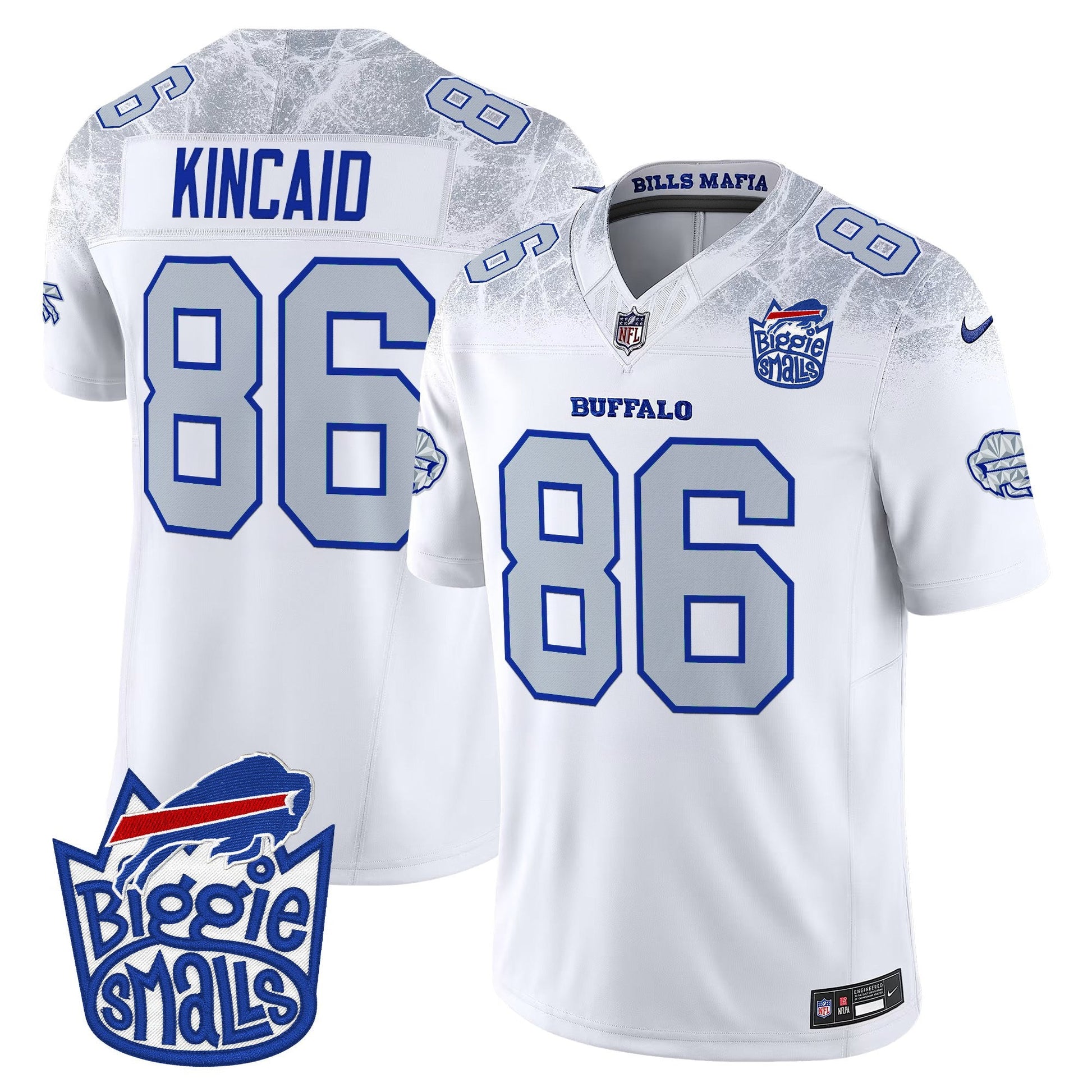 Men's Biggie Smalls × Buffalo Bills Vapor Limited Jersey - All stitched