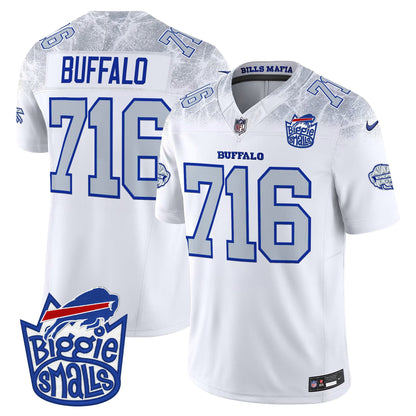 Men's Biggie Smalls × Buffalo Bills Vapor Limited Jersey - All stitched