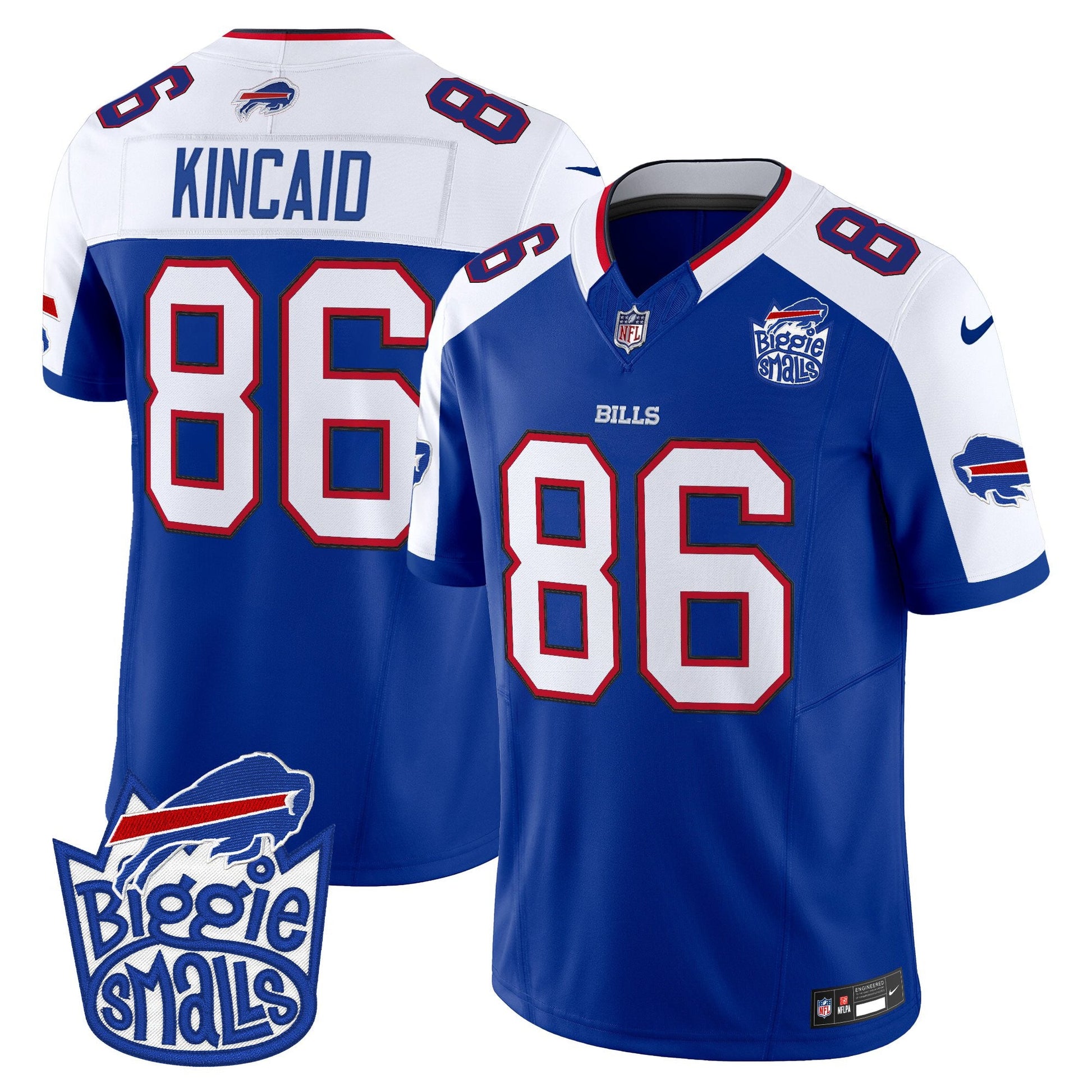 Men's Biggie Smalls × Buffalo Bills Vapor Limited Jersey - All stitched