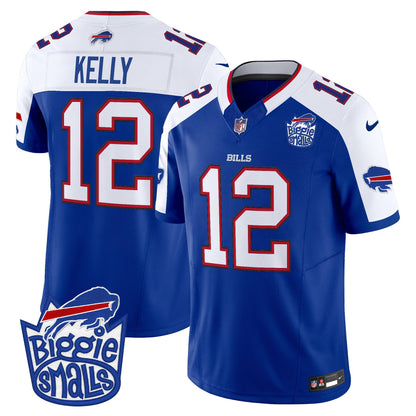 Men's Biggie Smalls × Buffalo Bills Vapor Limited Jersey - All stitched