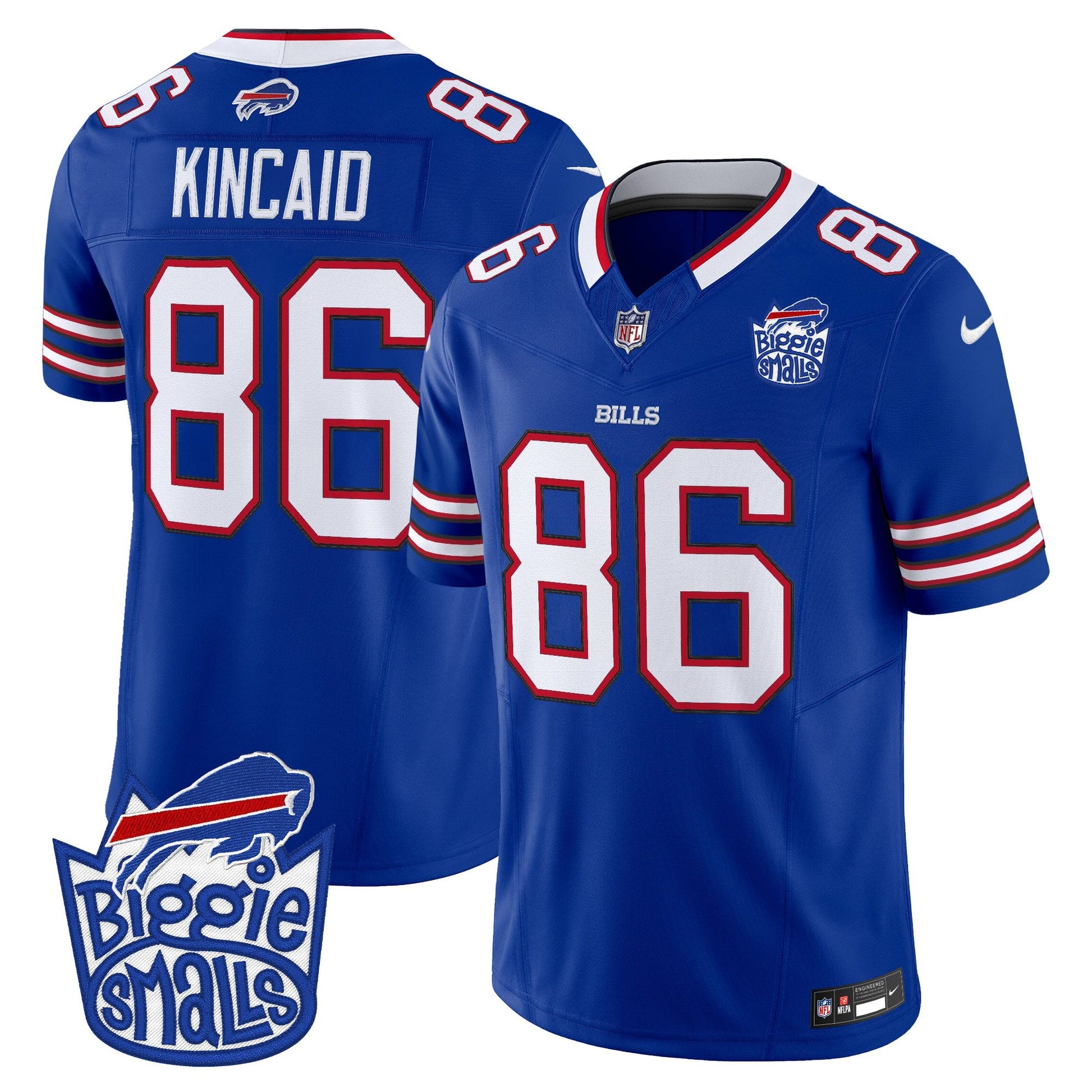 Men's Biggie Smalls × Buffalo Bills Vapor Limited Jersey - All stitched