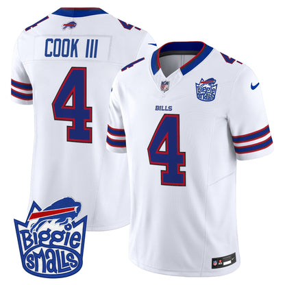 Men's Biggie Smalls × Buffalo Bills Vapor Limited Jersey - All stitched