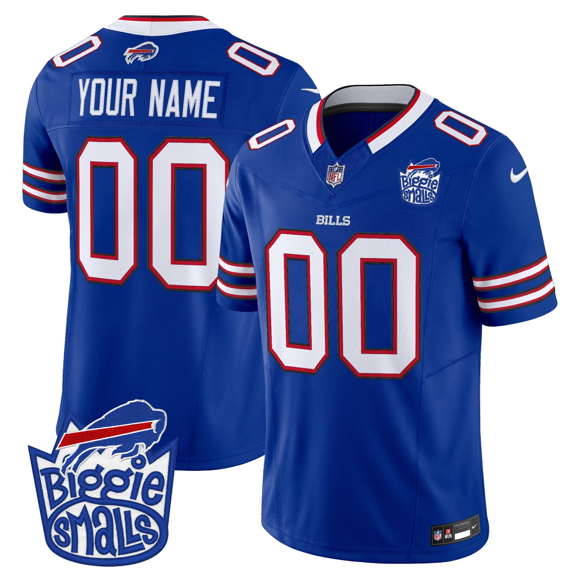 Biggie Smalls × Buffalo Bills Vapor Limited Custom Jersey - All stitched