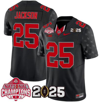 Ohio State Buckeyes National Champions Patch Vapor Limited Jersey - Stitched