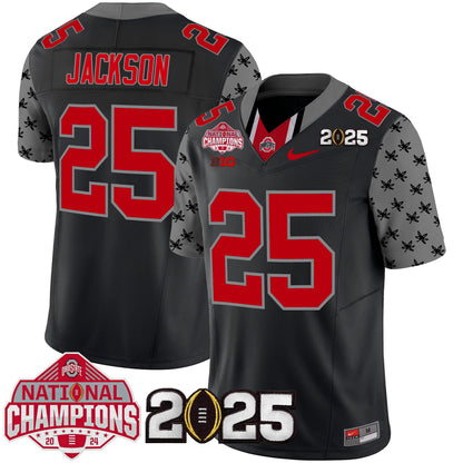 Ohio State Buckeyes National Champions Patch Vapor Limited Jersey - Stitched