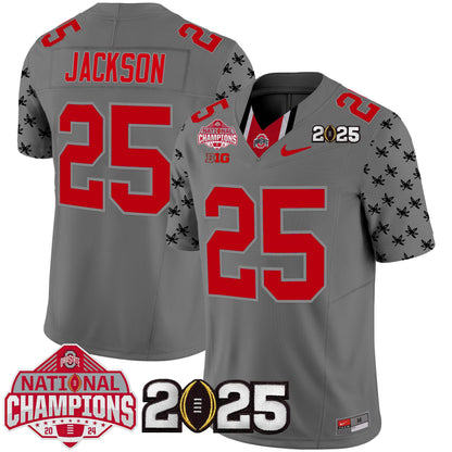 Ohio State Buckeyes National Champions Patch Vapor Limited Jersey - Stitched