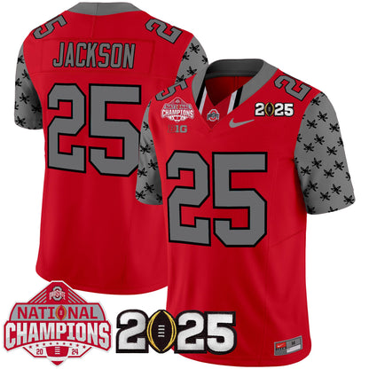 Ohio State Buckeyes National Champions Patch Vapor Limited Jersey - Stitched