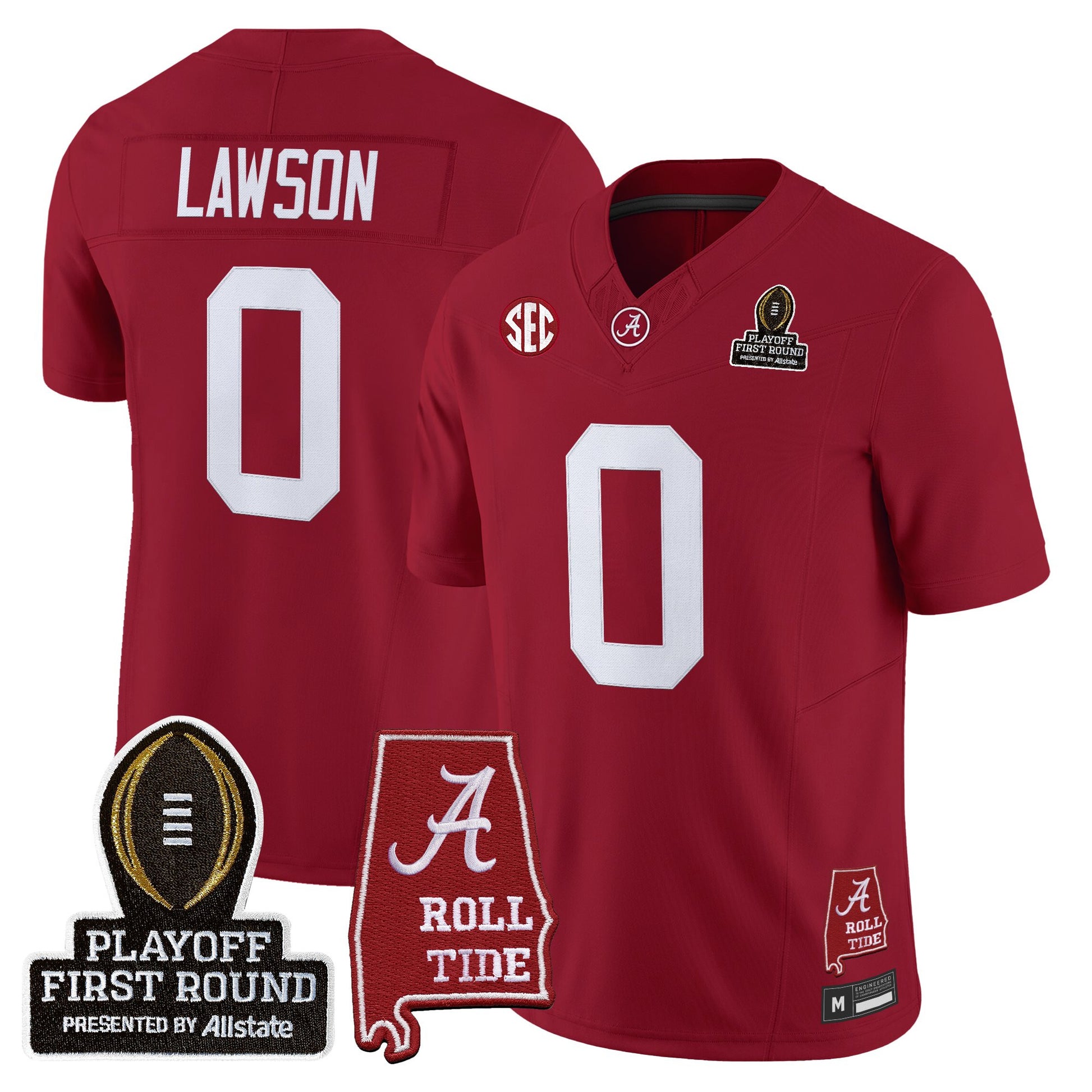 Men's Alabama Crimson Tide 2025 Playoff First Round Vapor Limited Jersey - All Stitched