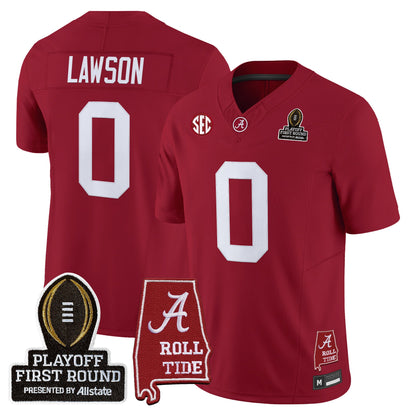 Men's Alabama Crimson Tide 2025 Playoff First Round Vapor Limited Jersey - All Stitched