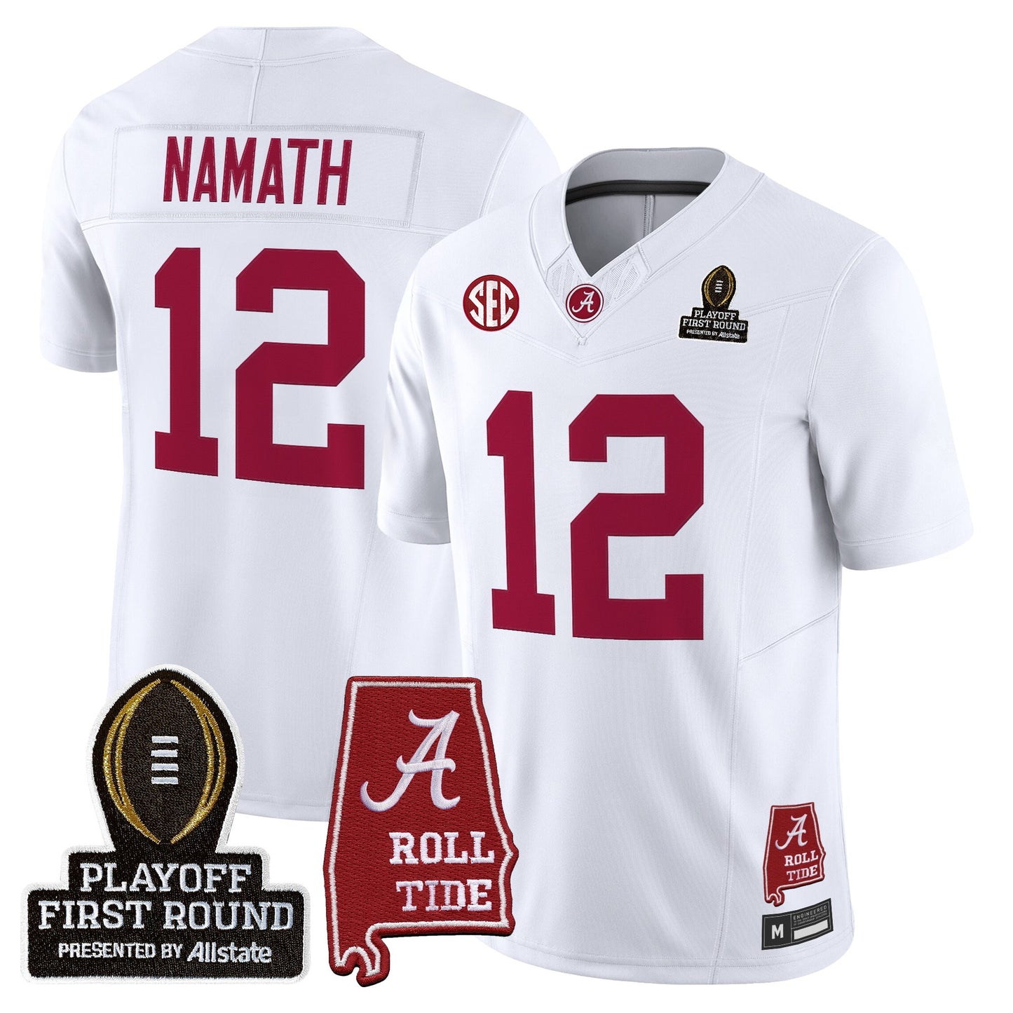 Men's Alabama Crimson Tide 2025 Playoff First Round Vapor Limited Jersey - All Stitched