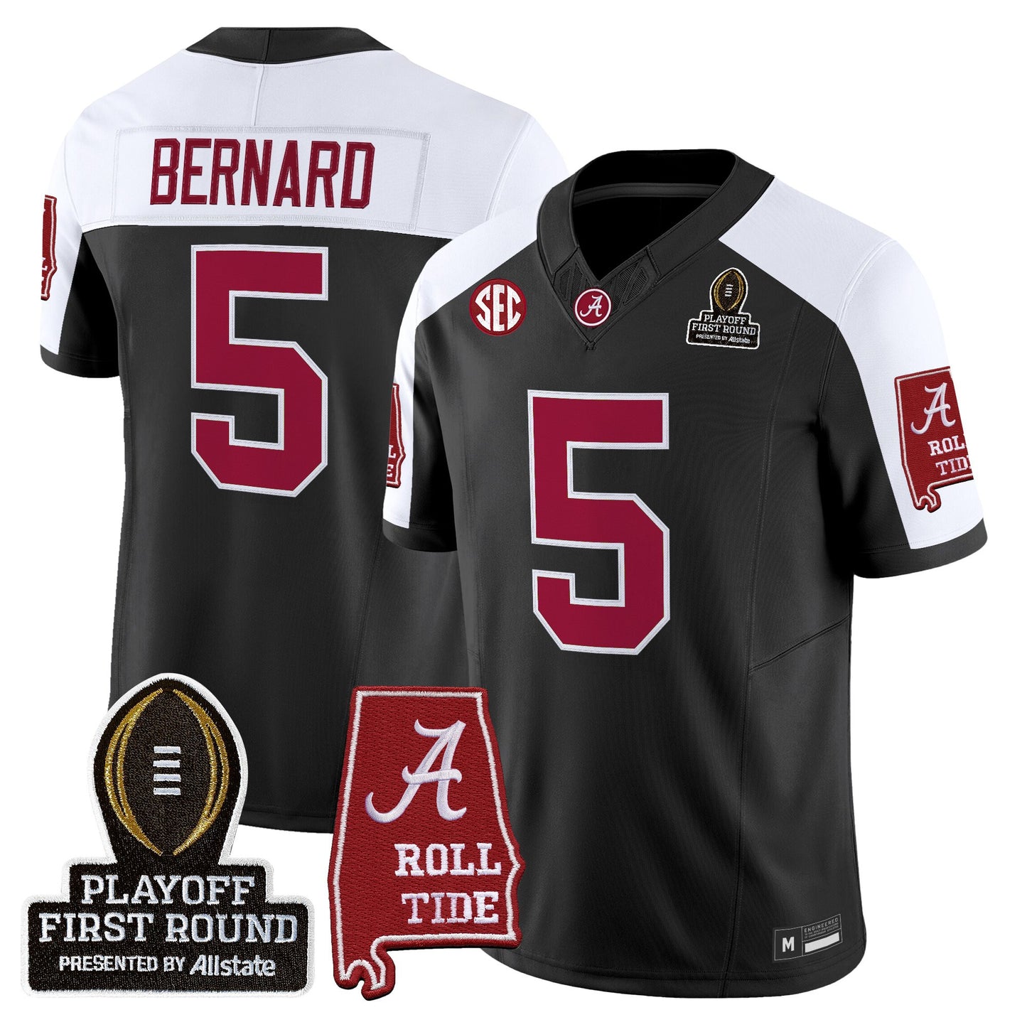 Men's Alabama Crimson Tide 2025 Playoff First Round Vapor Limited Jersey - All Stitched