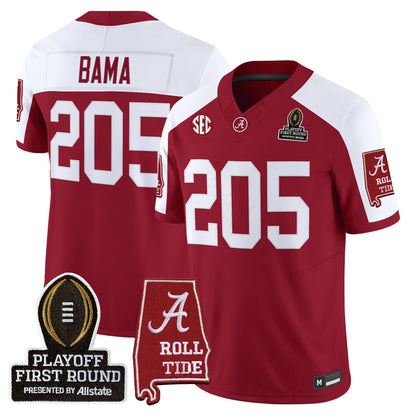 Men's Alabama Crimson Tide 2025 Playoff First Round Vapor Limited Jersey - All Stitched
