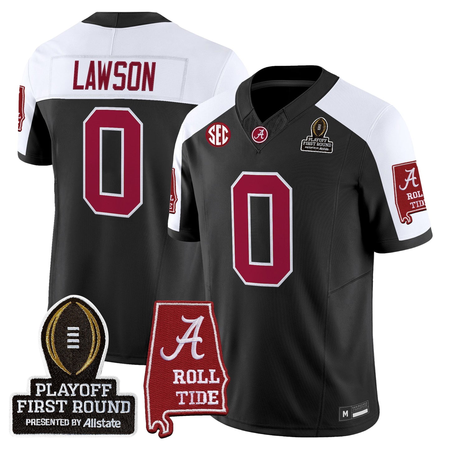 Men's Alabama Crimson Tide 2025 Playoff First Round Vapor Limited Jersey - All Stitched