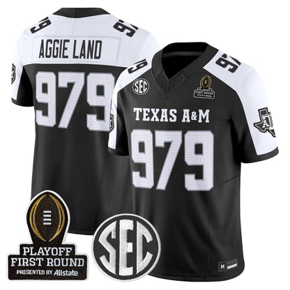 Men's Texas A&M Aggies 2025 Playoff First Round Vapor Limited Jersey - All Stitched