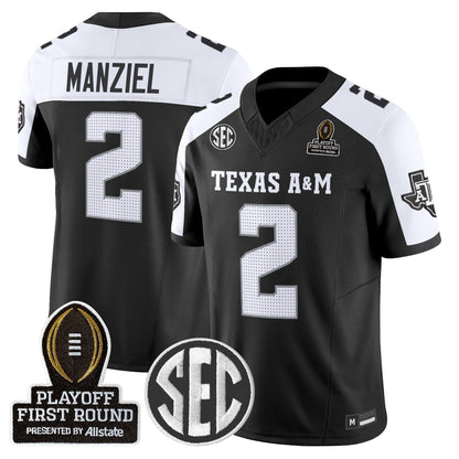 Men's Texas A&M Aggies 2025 Playoff First Round Vapor Limited Jersey - All Stitched