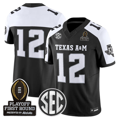 Men's Texas A&M Aggies 2025 Playoff First Round Vapor Limited Jersey - All Stitched