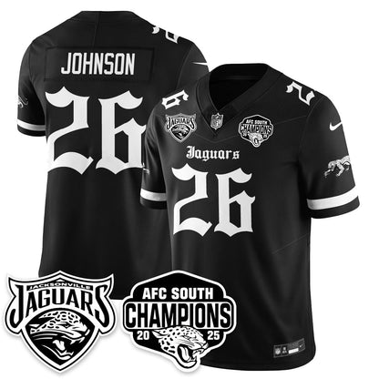 Jacksonville Jaguars Gothic AFC South Division Champions Vapor Limited Jersey - All Stitched