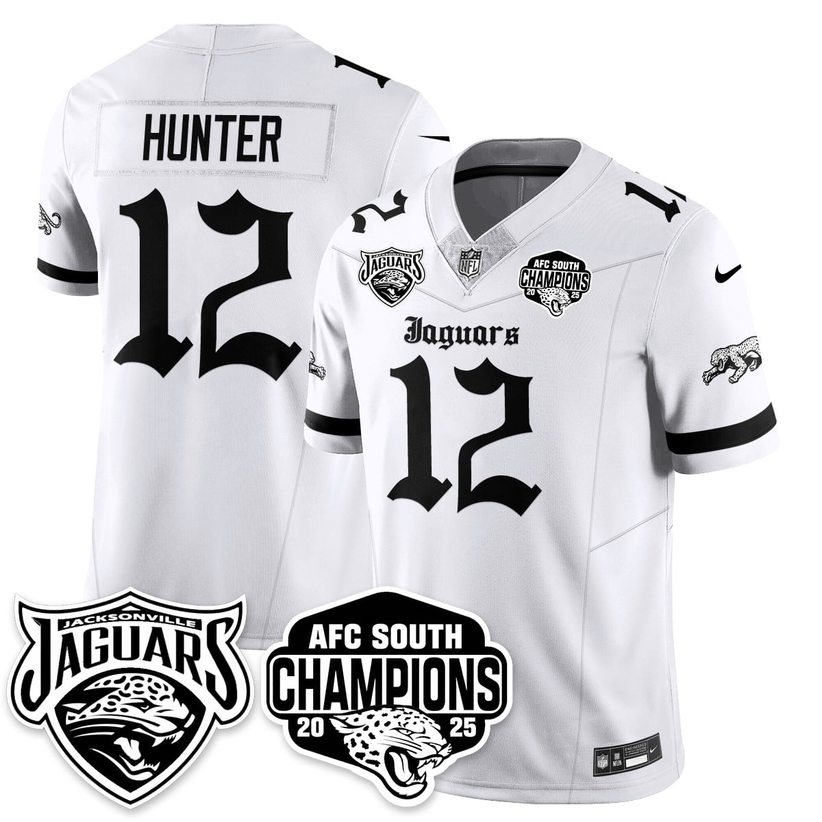 Jacksonville Jaguars Gothic AFC South Division Champions Vapor Limited Jersey - All Stitched