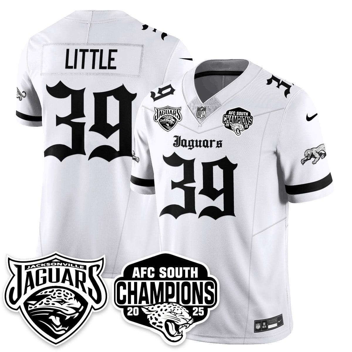 Jacksonville Jaguars Gothic AFC South Division Champions Vapor Limited Jersey - All Stitched