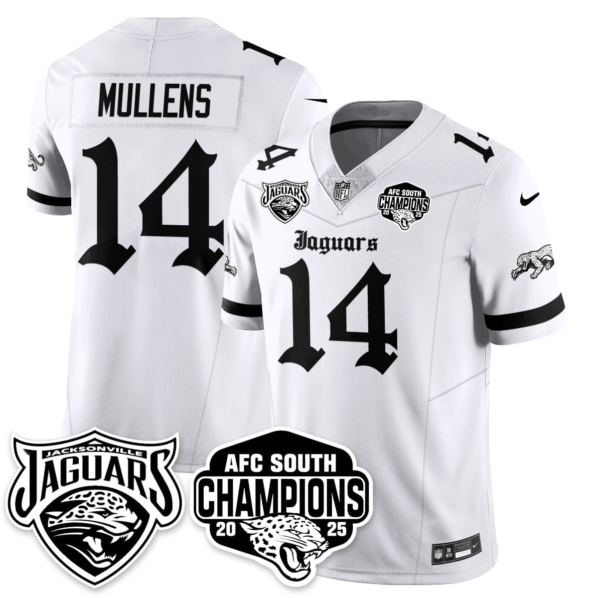 Jacksonville Jaguars Gothic AFC South Division Champions Vapor Limited Jersey - All Stitched