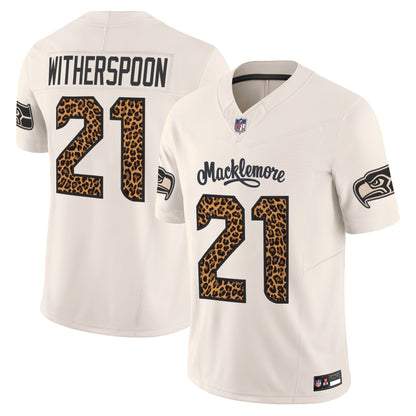 Seattle Seahawks x Macklemore Vapor Limited Jersey - Leopard Print -Stitched