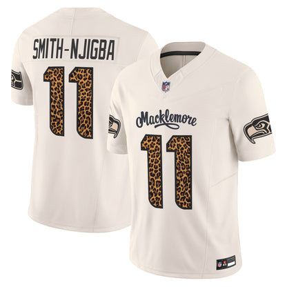 Seattle Seahawks x Macklemore Vapor Limited Jersey - Leopard Print -Stitched