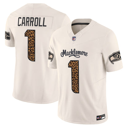 Seattle Seahawks x Macklemore Vapor Limited Jersey - Leopard Print -Stitched